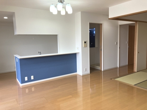 熊本市中央区新町１丁目の賃貸マンションの居間・リビング