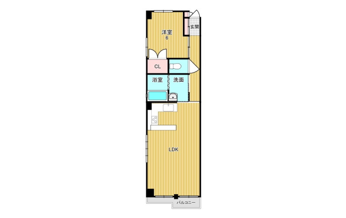 コスタ岐阜県庁前【4階】の間取り