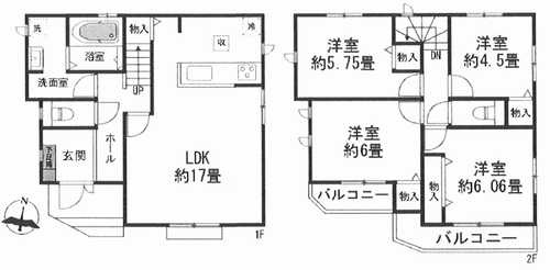 相模原市南区御園3丁目　新築戸建全2棟　2号棟