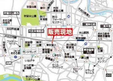 Livele Garden.S　あきる野野辺第5期　1号棟（全5棟）の地図