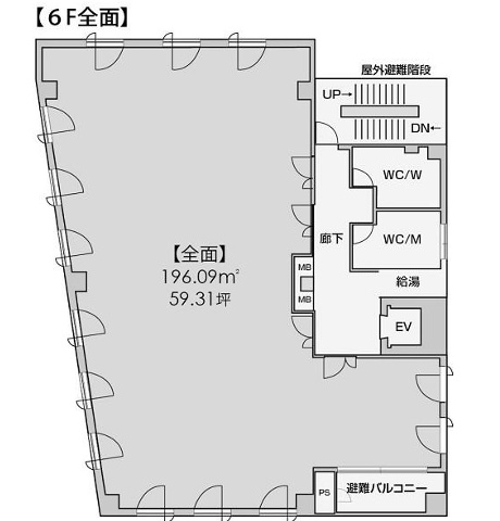 プリシード城陽駅前ビルの間取り