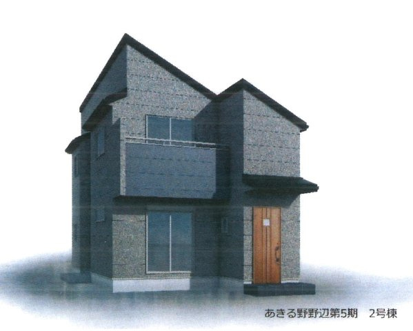 Livele Garden.S　あきる野野辺第5期　2号棟（全5棟）の外観パース