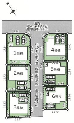 【区画図】 | 東区本町3期　新築戸建　5号棟