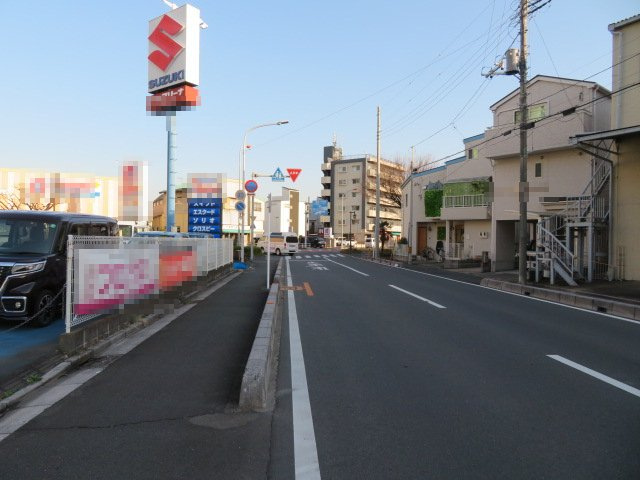 戸田市上戸田１丁目の倉庫の周辺