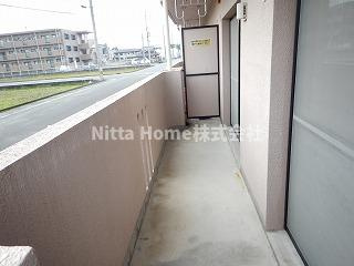 ユーミーハピネスのバルコニー|広々バルコニーです(^-^)