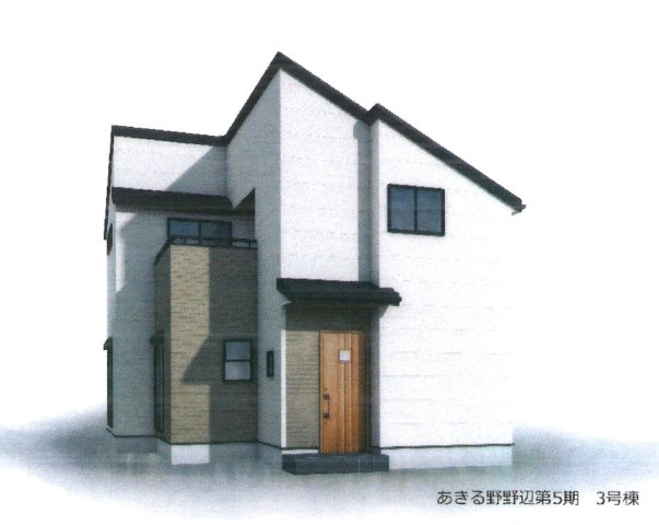 Livele Garden.S　あきる野野辺第5期　3号棟（全5棟）の外観パース