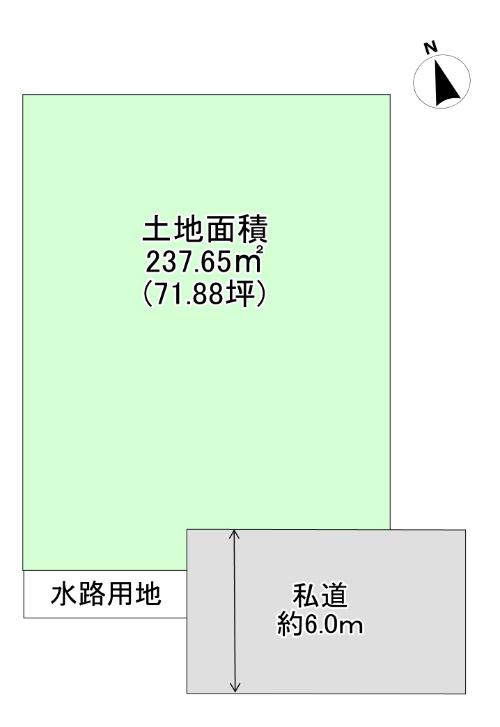 大和町吉岡字上紫崎　土地の区画図