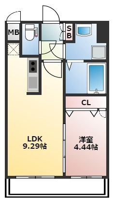 【間取り】 | Calm Rivière箱崎