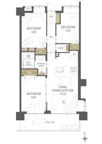 【間取り】レーベンハイム東伏見Ⅰ 