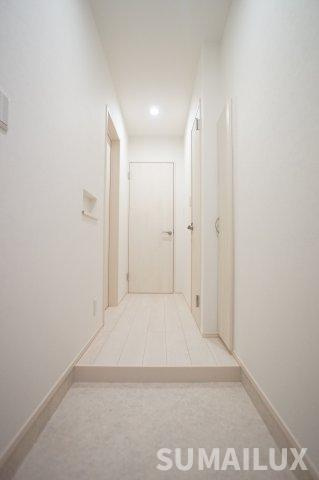 熊本市西区二本木４丁目のアパートの玄関