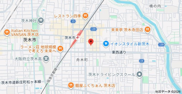 シャンピアコート茨木の地図