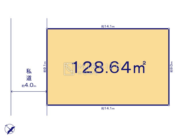【土地図】 | 開放感のある、閑静な住宅街に位置しています。陽の光をたっぷりと浴びながら気持ち良く生活が出来ます。夢のマイホーム、夢ではなく実現出来ます！見学・ご相談等、お気軽にご連絡下さい。
