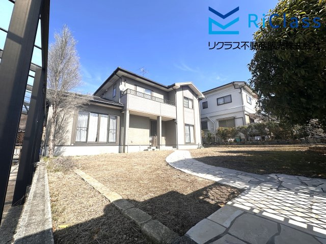 中古戸建　神戸市北区道場町生野の外観|広いお庭の奥に建物がございます