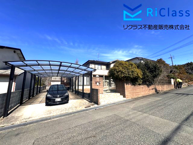 中古戸建　神戸市北区道場町生野の外観|間口の広い整形地です