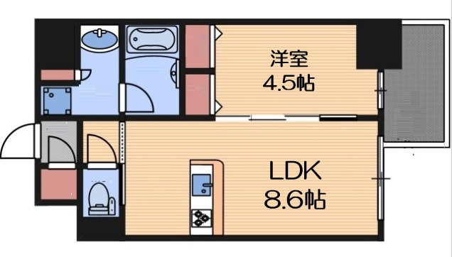 【間取り】 | S-RESIDENCE福島diverse