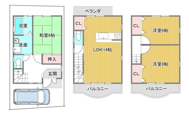 【間取り】 | 右京区太秦和泉式部町