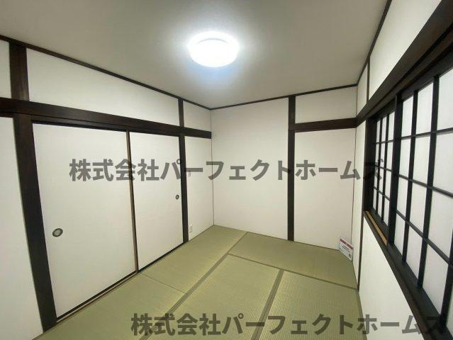 東田宮1丁目戸建の和室|和室ならではの温かな和の空間で寛ぎの時間を過ごせます