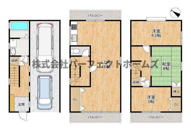 東田宮1丁目戸建の間取り