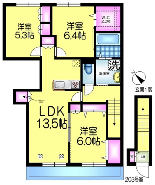 ＣＡＳＡ　ＢＩＡＮＣＡ西船橋Ｃの間取り|★間取り★