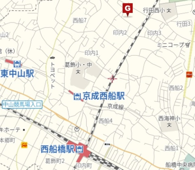 ＣＡＳＡ　ＢＩＡＮＣＡ西船橋Ｃの地図|★案内図★