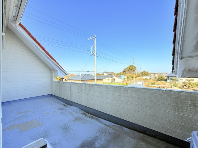 鉾田市飯島中古住宅のバルコニー