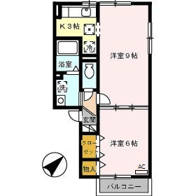 ラ･クレール薊野の間取り