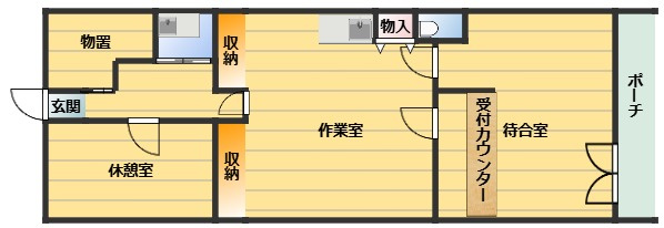 本町　１丁目　貸店舗の間取り