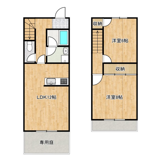 【間取り】 | ヴェルクール貝塚