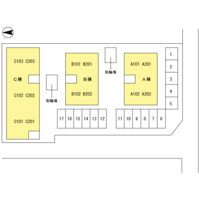 【区画図】 | ライブリーハイム　ミーサ　C棟