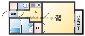 【間取り】 | メゾンドゥ長瀬