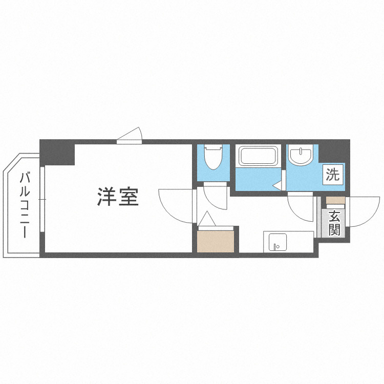 リエトコート福島の間取り