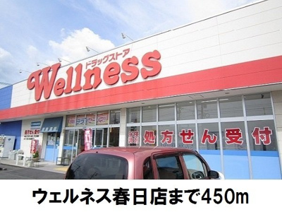 【周辺】 | メディオ・アネーロ　Ａ | ウェルネス春日店まで450m