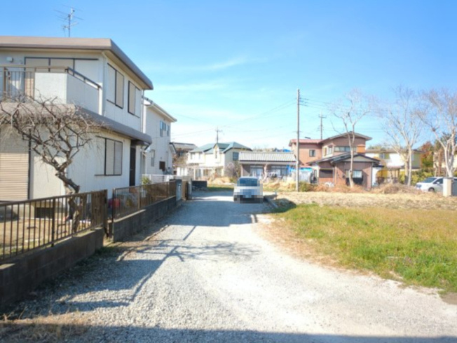 【前面道路含む現地写真】 | 大網白里市上貝塚　土地