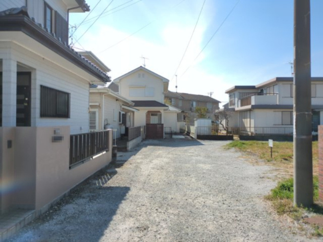 【前面道路含む現地写真】 | 大網白里市上貝塚　土地