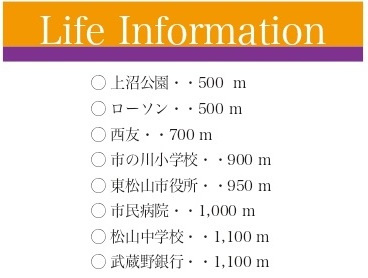 【仲介手数料無料】売地　東松山市美原町1-11-1の周辺