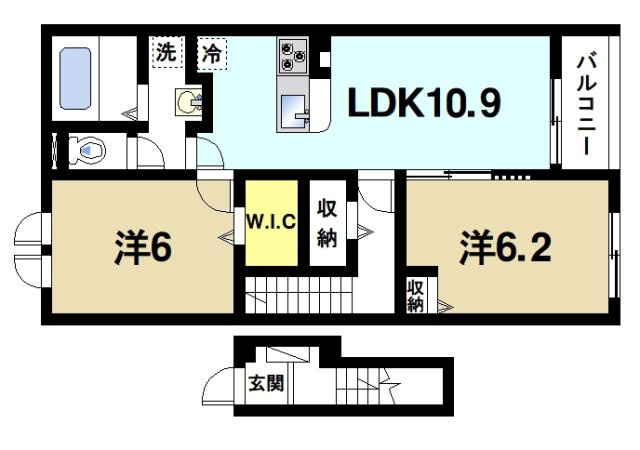 カルム敷島の間取り