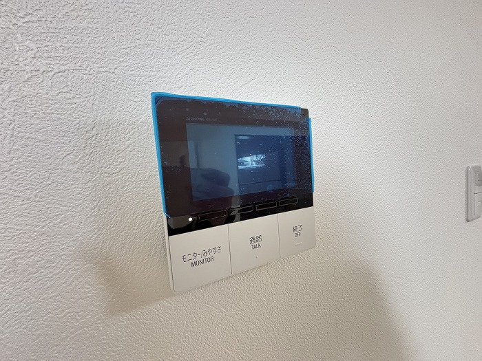 オークリッチ松原の防犯設備|モニター付きインターホンです■■■日住サービス京都五条店　冨岡勇人■■■