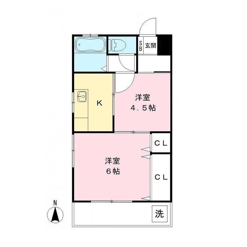 ダイアモンドフラット の間取り