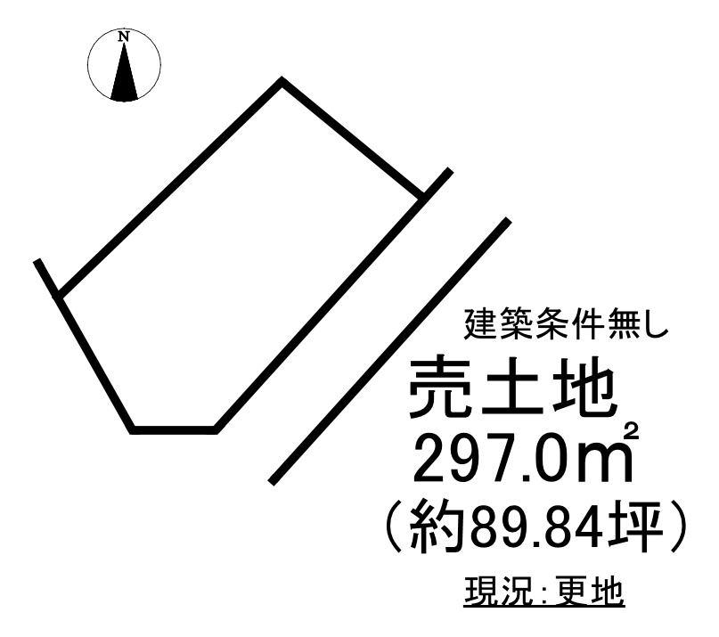 山田町西山 売土地の土地図