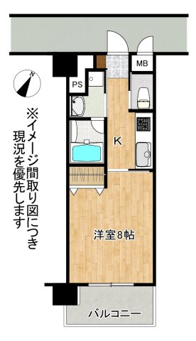 【間取り】 | Paradiso大津B棟