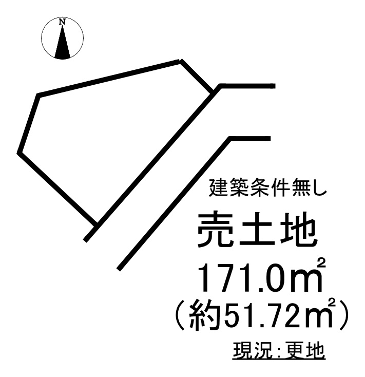 山田町西山 売土地の土地図