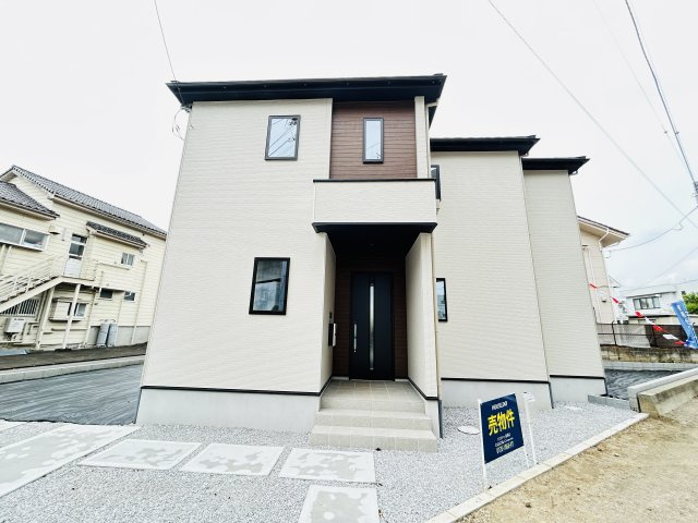 新築　高崎市新後閑町2期　１号棟の外観|現地写真　2025年6月完成しました！ご内覧等、お気軽にお問合せください♪　							
