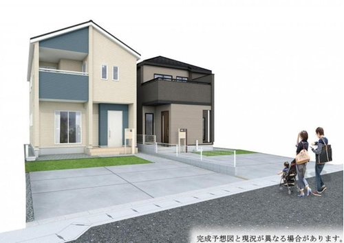 ブルーミングガーデン　岡山市中区関(第3)【仲介手数料無料】の外観パース