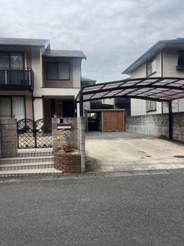 笠岡市大井南　お庭のある中古の外観