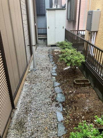 柳崎戸建の庭
