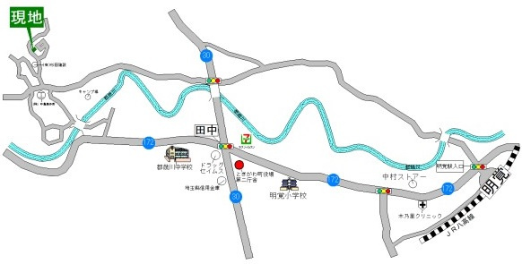 比企郡ときがわ町大字別所の中古一戸建の地図|ＪＲ八高線「明覚」駅めで約3.0ｋｍ