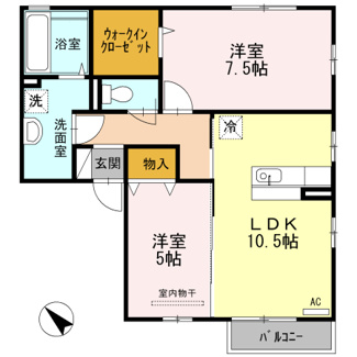 【間取り】 | グランドール　A