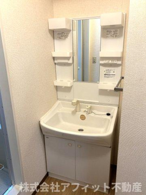 【洗面所】 | ハピネス山田 Ｂ棟 | 洗髪洗面化粧台