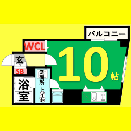 リヴシティ大須　名古屋市賃貸 仲介手数料無料の間取り