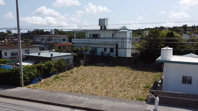 恩納村真栄田（全2区画オーシャンビュー）の外観|オーシャンビュー♪（ドローン撮影）